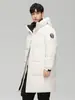 Ropa Deportiva de Herramientas para Exteriores Chaqueta con Capucha de Dos Aberturas Chaqueta de Plumas para Hombre y Mujer de Longitud Media de Alta Calidad Chaqueta con Capucha GB