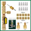 Herramienta de Extracción de Válvula de Aire Acondicionado de Coche, Válvula de Refrigeración Doméstica, Herramienta de Extracción de Válvula de Refrigerante, Herramienta de Retención de Flúor sin Fugas