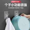 Gancho Grande Transparente Estante de Almacenamiento para Baño Estante de Almacenamiento para Lavabo del Hogar Gancho Adhesivo de Pared Perchero Gancho Adhesivo Fuerte