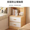 Mesita de noche de madera maciza, estantería infantil, librero, armario de almacenamiento, mueble lateral de sofá integrado para sala de estar, mueble de esquina de almacenamiento