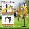 Soporte de Metal para Manguera de Agua de Jardín al Aire Libre, Patio, Césped, Almacenamiento, Soporte para Tubería de Agua