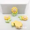 Dibujos Animados Linda Flor de Girasol Brillante Tulipán Accesorios de Resina diy Gel de Crema Funda de Teléfono Pinza para el Cabello Material