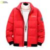 Nuevo abrigo acolchado de algodón con cuello alto para hombre, abrigo de invierno grueso y cálido con acolchado de algodón, abrigo corto de algodón de marca de moda para hombre, chaqueta acolchada de algodón de estilo coreano en stock