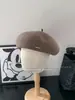 Recomendado! Boina de Lã Pura Australiana de Alta Qualidade para Mulheres, Outono/Inverno 2026, Circunferência Craniana Grande, Chapéu de Artista, Faz o Rosto Parecer Menor, Tendência