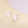 Aretes Colgantes de Plata de Ley 925 Zircón Aretes Viento Frío para Mujer 2024 Explosivos Pequeños Elegantes Moda Elegantes