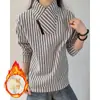 Sudadera con cremallera estilo americano de espiga, cuello inclinado, para hombre, otoño e invierno, forro polar, camiseta de manga larga resistente, cuello alto, camiseta interior