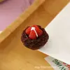 Accesorios de Resina DIY al por Mayor Frutas Tartas de Huevo Fresa Tartas de Huevo Juguetes de Comida en Miniatura Materiales de Decoración Hechos a Mano Imanes para Refrigerador Exhibición