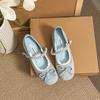 Zapatos Mary Jane Retro Franceses para Mujer que Aumentan la Altura, Nuevos de Verano 2025 Versátiles Casuales Planos Bajos Zapatos de Ballet