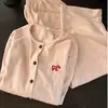 Nova coleção outono e inverno feminina: conjunto de pijama de fleece canelado com gola redonda, fofo e quente, estilo coreano, popular online, duas peças para ficar em casa