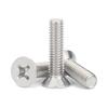 Fabricante de origen Anglo-American 304, tornillo de cabeza avellanada cruzada de acero inoxidable, tornillo de cabeza avellanada cruzada de alambre de máquina de cabeza plana