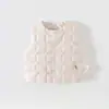Colete de plumas leve infantil, unissex, para outono e inverno, quente, adequado para bebês e crianças pequenas, colete de outer wear, novo estilo 2026