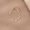 Joyería al por mayor: lapis lázuli natural, pulseras de perlas de lujo ligero de nicho, accesorios versátiles para niñas, joyería simple de alta gama