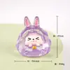Nuevos Artesanías de Resina de Vaca Luminosa Kk Adornos de Escritorio de Moda para Bricolaje Pequeños Adornos Lindos Figuras Lindas de Moda