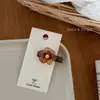 Diseño de Nicho Estilo Coreano de Gama Alta Gardenia Café Blanco Flor Francesa Retro Pasador para el Cabello Accesorio para el Cabello Pinza para el Cabello Vintage