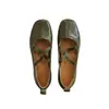 Zapatos retro Mary Jane para mujer de piel de oveja, suela blanda, con tiras cruzadas, punta cuadrada, planos versátiles de tacón bajo, bailarinas