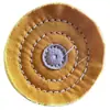 Roda de pano para polir joias Roda de pano de algodão Pérola Amarela Roda de polimento de espelho Roda de pano de veludo Roda de pano amarela para polir joias de jade