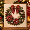 Pintura de Diamantes Navideña Kit Acrílico DIY Papá Noel Adorno Colgante Decorativo Navideño Pintura de Perlas Hecha a Mano