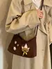 Cross2026 Nueva Bolsa Popular de Hombro Único Bajo el Brazo para Mujer de Otoño Bolso Cruzado Retro de Gamuza y Felpa para Viajes Bolso Almohada