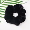 Gomas de Pelo de Felpa Coreanas para Otoño e Invierno para Niñas, Sencillas Estilo Ins Jennie Influencer Retro Francesas, Diademas Gruesas para el Cabello