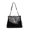 Bolsa Grande Capacidade Estilo Coreano Feminina 2025 Nova Bolsa Tote para o Trabalho Fashionável Artística Simples Bolsa de Ombro para Relaxamento