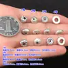 Plata Pura S999 Patrón Retro Patrón Martillado Separador de Perlas Juguete de Cristal Cuerda de Mano Trenzada Collar Accesorios Hechos a Mano DIY