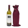 En stock Bolsa de Terciopelo Color Vino Tinto Bolsa de Regalo para Vino Bolsa para Cata a Ciegas de Vino Bolsa de Cordón de Alta Gama Bolsa para Botella