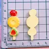 Espetos Doces Brilhantes, Morangos, Espinheiro-Alvar, Presilhas de Cabelo com Cola de Creme, Elásticos de Cabelo, Acessórios, Capa de Celular Patch de Resina DIY