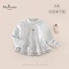 MsPualaNueva colección otoño/invierno: Ropa infantil de Clase A para bebés y niños pequeños, con una camiseta interior catiónica de cuello redondo y manga larga