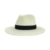 Sombrero de paja de Panama hecho a medida con ala ancha, sombrero de jazz para proteger del sol para vacaciones en la playa al aire libre y exposiciones, hecho a medida