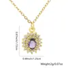Nuevo Collar Elegante para Mujer con Colgante de Diamante Creativo de Lujo, Celebridad de Cyber Ins, Joyería Dulce, Regalo para Fiesta Festiva