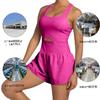 Amazon Cross-Border Novo Europeu e Americano Sexy Shorts de Fitness Esportivos ao Ar Livre Colete Macacão Casual de Yoga para Mulheres