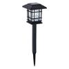Luminária de Gramado Alimentada por Energia Solar com Tampa de Malha Retrô LED, Luminária de Gramado de Alto Brilho para Inserir no Solo, Luminária com Tampa de Malha Quadrada para Decoração de Jardim