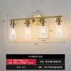 Transfronterizo Amazon retro industrial americano espejo faro E26 cubierta de vidrio baño 3-cabezas lámpara de pared sin