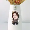 Llavero Acrílico Doble Cara con Fondo Blanco Puro para Decoración de Mochila, Similar a Artículos Tendencia de Tiktok
