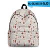 2022 Nuevo Texto Transfronterizo Café Bolsa 3D Moda Callejera Tendencia Mochila Impresión Digital 3D