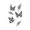 Verão Simples Borboleta Pequena Cobrindo Cicatrizes Tatuagem Herbal Adesivos Longa Duração À Prova D'água Nicho Alto Padrão Pequenos Adesivos de Tatuagem de Borboleta