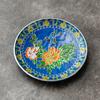 Venta al por mayor de fábrica cloisonné kung fu taza posavasos ceremonia del té portavasos color esmalte cobre soporte para té almohadilla para té almohadilla aislante del calor repuesto