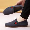 Zapatos de tela antiguos de Beijing para hombre, de pana, informales, de suela suave, antideslizantes, transpirables, cómodos y ligeros, ideales para personas de mediana edad y mayores que trabajan.