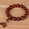 Material de Barro de Sangre de Pollo, Pulsera Auténtica de Palo de Rosa Estrella Dorada, Cuentas de Sándalo de Sangre de Alta Densidad, Joyería de Madera para Hombres y Mujeres