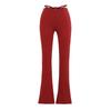 25 Ropa Nueva de Verano para Mujer de Chica Caliente Europea y Americana, Pantalones de Yoga Deportivos Ajustados Elásticos que Realzan las Caderas de Corte Bota