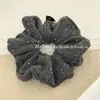 Goma para el pelo de punto con lentejuelas estilo coreano para mujer, Goma para el pelo simple de alta gama, Banda elegante para coleta