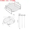 Estante vertical de acero inoxidable 304 para barbacoa con múltiples agujas, accesorios para freidora de aire 6QT/8QT, brochetas para barbacoa, parrilla vertical
