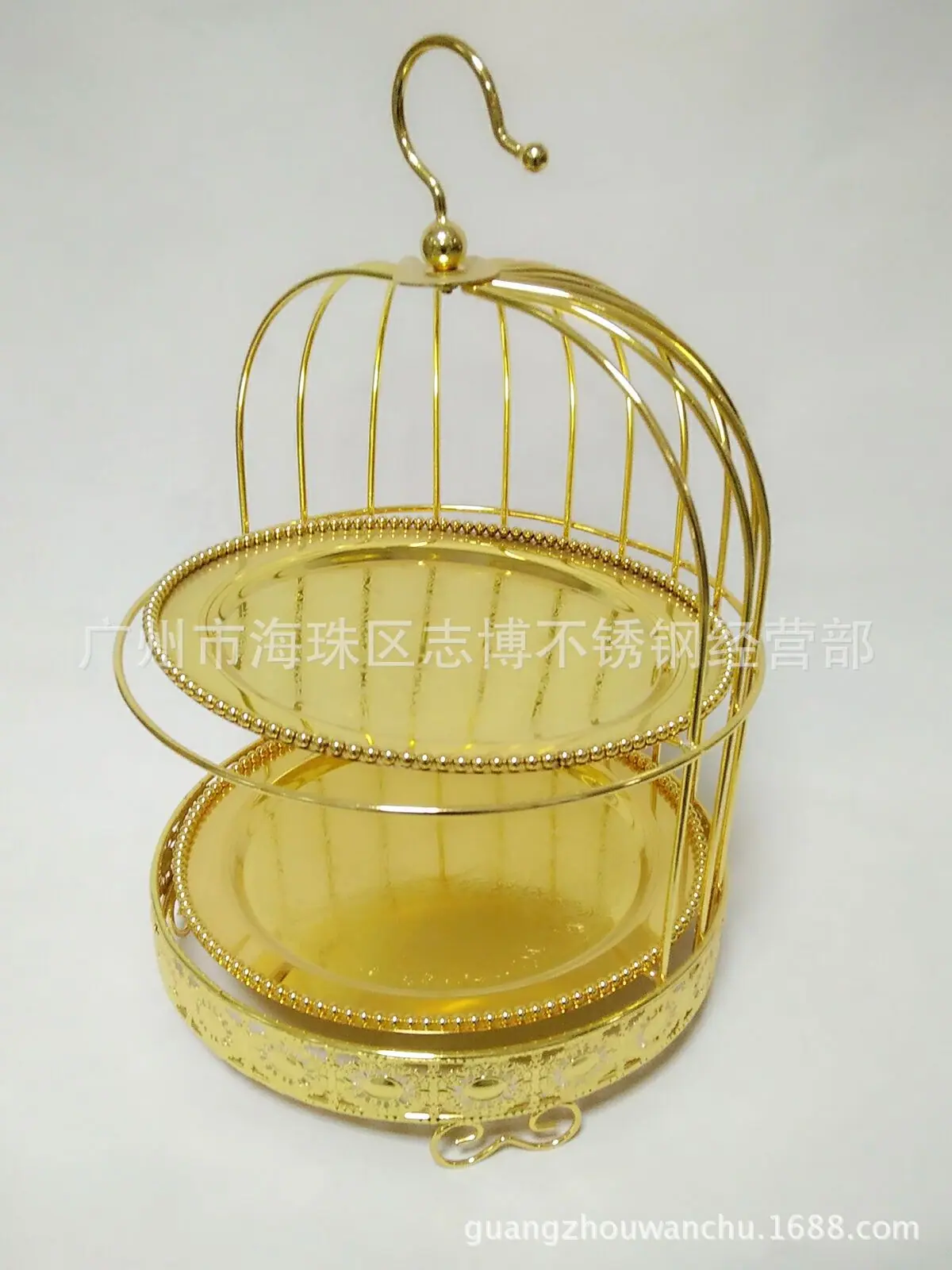 金配30CM两层鸟笼