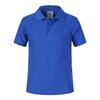 Guangzhou armazém verão solto cor sólida rei 220g algodão manga curta camisa polo masculina pai-filho t roupas de trabalho personalizadas
