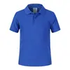 Color sólido King 1AC03B niños 220g algodón manga corta solapa manga corta ropa infantil campamento de verano polo personalizado al por mayor