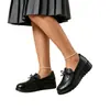 Zapatos de vestir de cuero de ultra fibra para mujer de talla grande para entretiempo, estilo nuevo de primavera y otoño, zapatos para madre, zapatos de cuero para mujeres de mediana edad y mayores, suela plana, suela suave