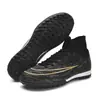 Dropshipping transfronterizo de zapatillas de fútbol para hombre y mujer, de caña alta, con tacos y púas largas, para niños, estudiantes y adultos, para competición y entrenamiento en césped artificial