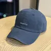 Gorra de Béisbol Suave Lavada de Otoño con Estampado Simple de Letras para Estudiantes Jóvenes, Versátil para Salidas Urbanas, Gorra con Visera Curva para Adelgazar el Rostro