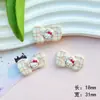 Gato moño acrílico diy accesorios de joyería funda de teléfono móvil agujero zapatos parche pasador de pelo accesorios para el cabello material venta al por mayor