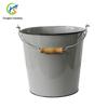 Baldes Domésticos Estilo Europeu Transfronteiriços Baldes de Ferro Galvanizado Baldes Galvanizados Redondos Retrô Baldes Metálicos de Ferro Branco Podem Ser Personalizados